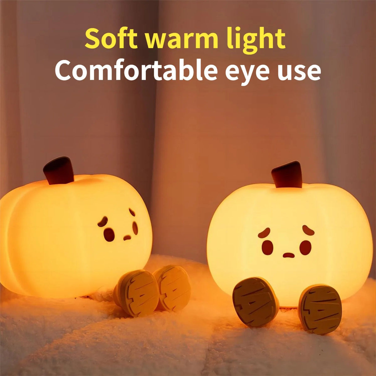 Pumpkin Pal Night Light - Soft Touch Silicone