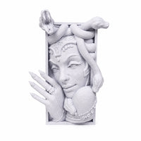 3D Printed Medusa Bookend Sculpture, Greek Mythology Decorative Book Holder For Bookshelf Desk Home Decor - Decorik
