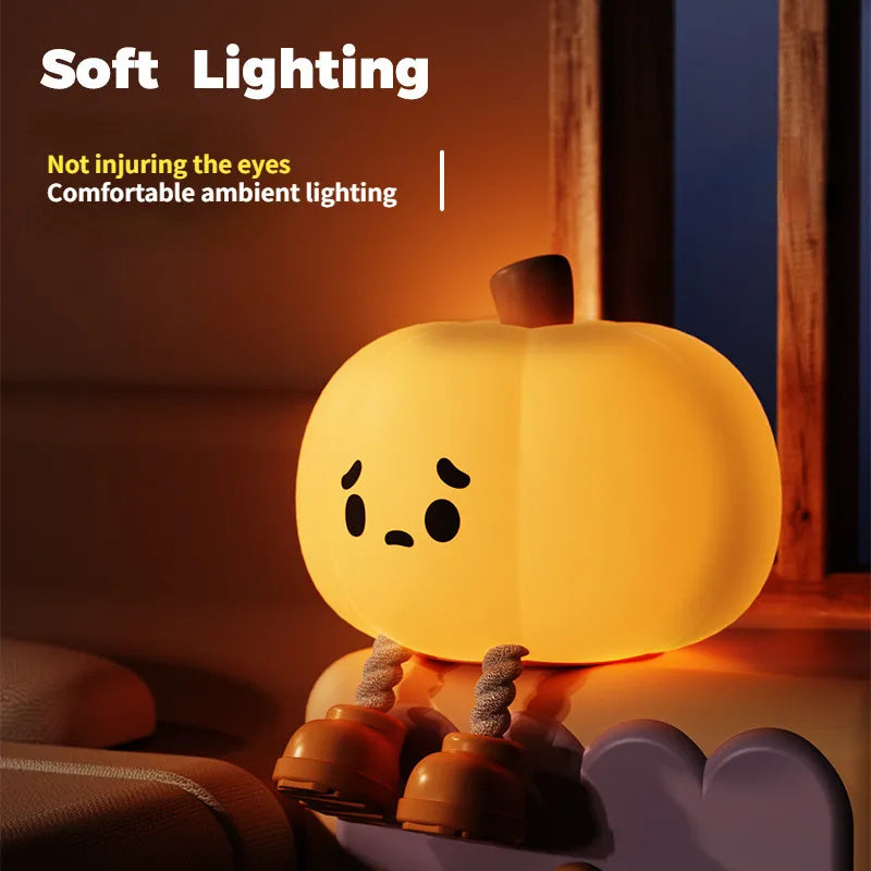 Pumpkin Pal Night Light - Soft Touch Silicone