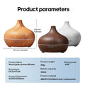 Decorik Aromatherapy Diffuser – Remote Control Wood Grain - Decorik