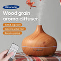 Decorik Aromatherapy Diffuser – Remote Control Wood Grain - Decorik