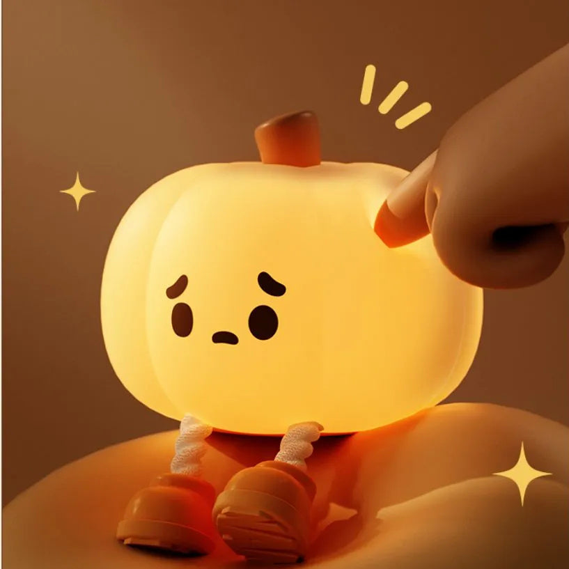 Pumpkin Pal Night Light - Soft Touch Silicone
