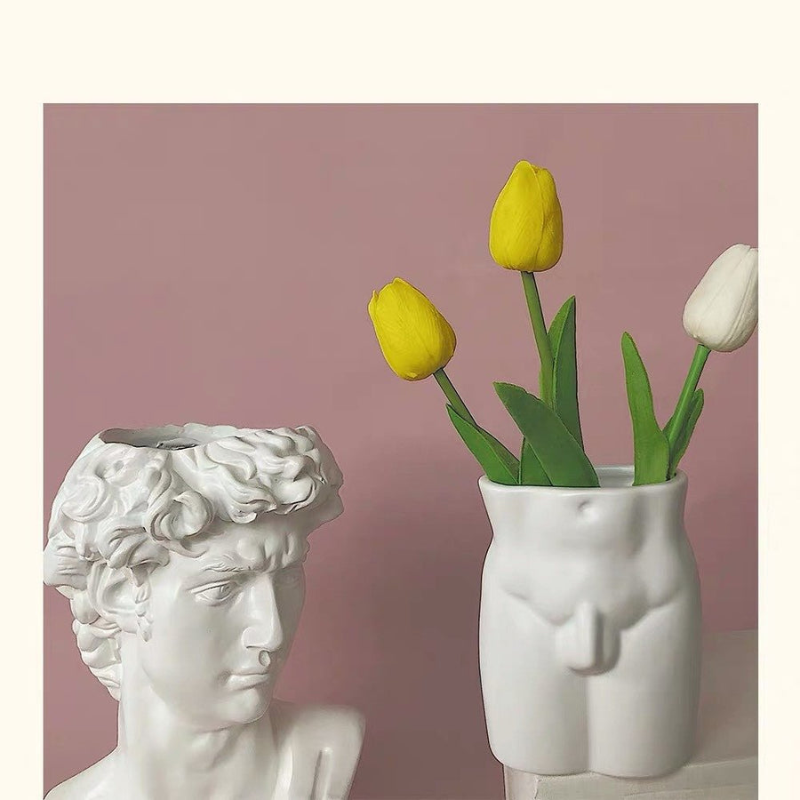 Ins Shape Decoration Creative Human Body Ceramic Vase - Decorik