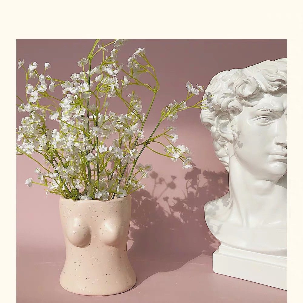 Ins Shape Decoration Creative Human Body Ceramic Vase - Decorik